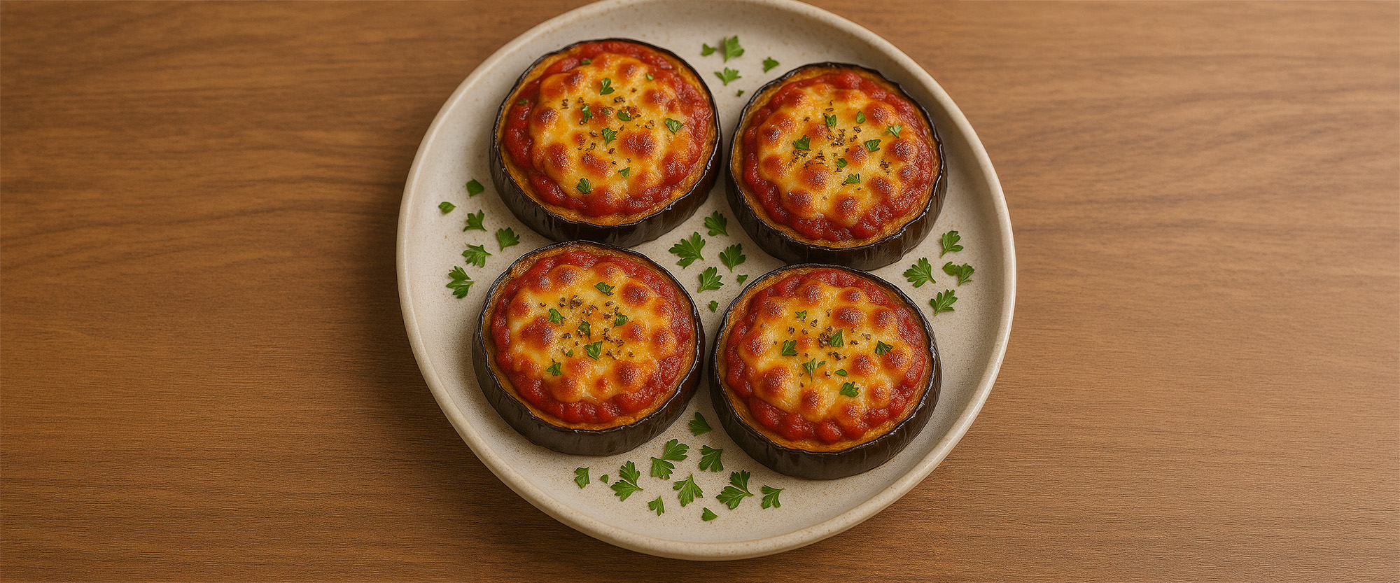 Auberginen-Mini-Pizzen