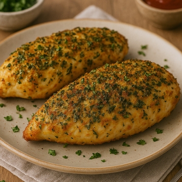 Hähnchenbrust mit Kräuterkruste