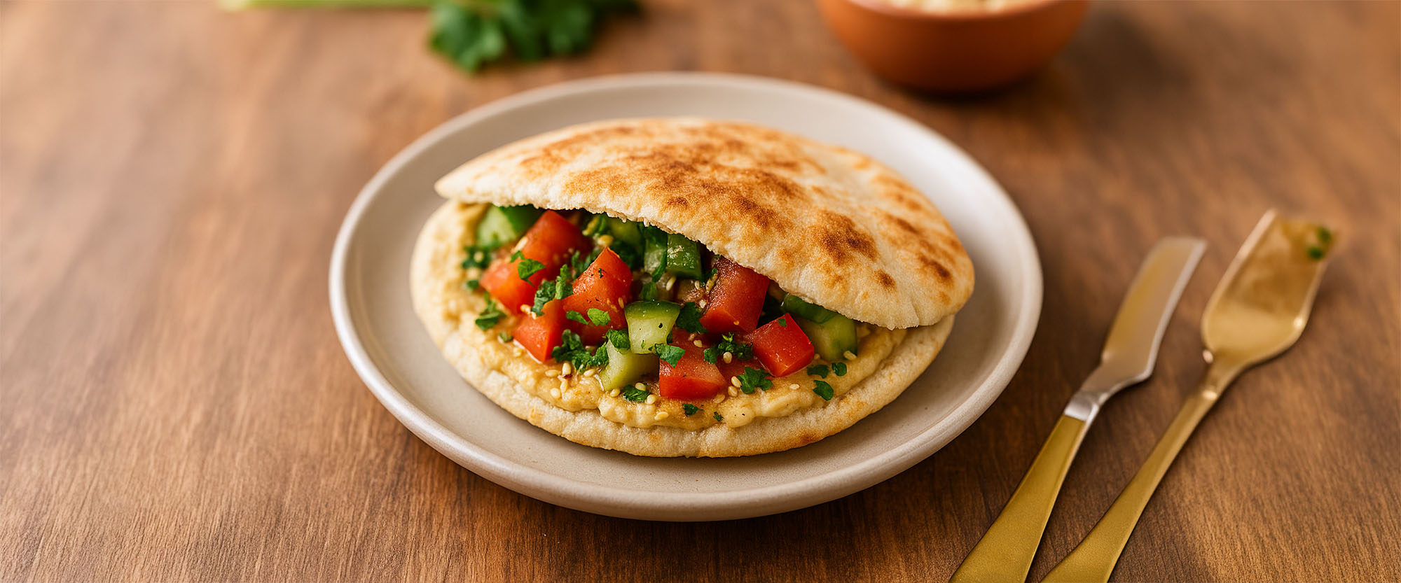 Orientalischer Pita-Snack