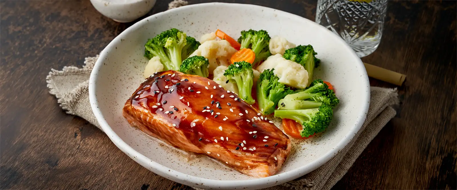 Teriyaki-Lachs mit Brokkoli